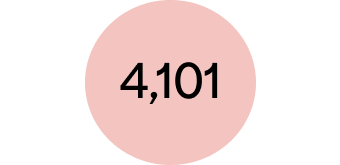 Decorative icon showing number 4,101.