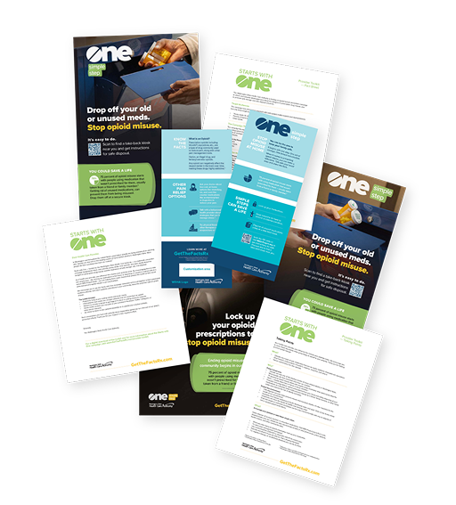 A visual mockup of all printable materials for the WSHA toolkit.