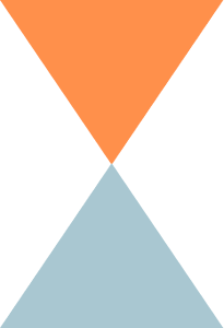 Decorative icon - abstract illustration of stacked triangles.