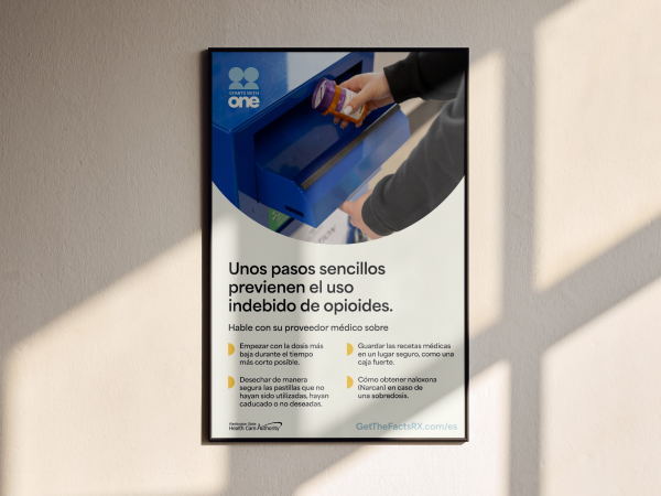 Mockup of poster for Pain management toolkit.