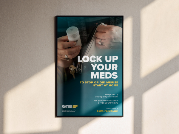 Mockup of poster for pharmacy toolkit.