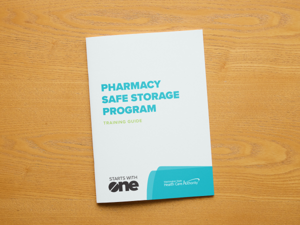 Mockup of training guide for pharmacy toolkit.
