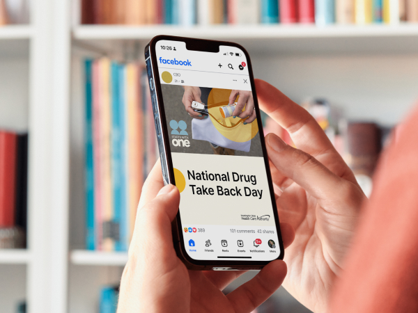 A mockup of the digital ads for the Safe disposal toolkit.