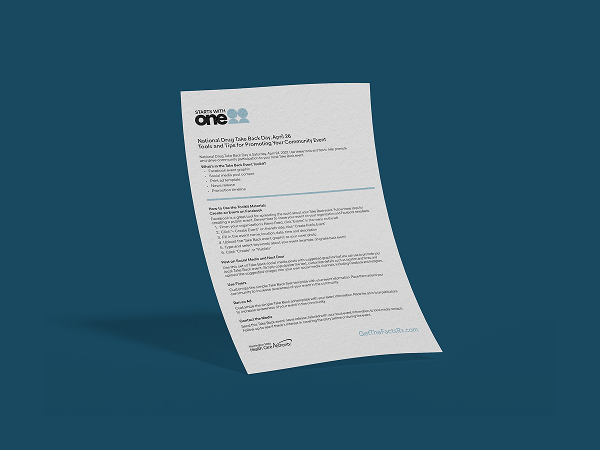 A mockup of the fact sheet for the Safe disposal toolkit.