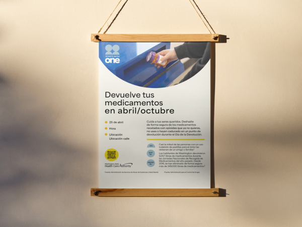 A mockup of the poster for the Safe disposal toolkit.